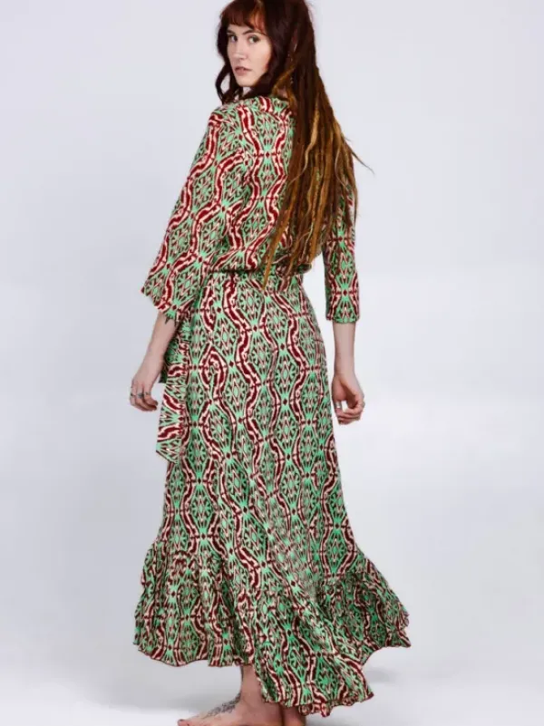 The TwoSisters Ibiza|Flamenco-Flamenco Rok & Blouse Groen