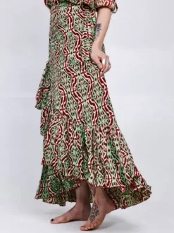 The TwoSisters Ibiza|Flamenco-Flamenco Rok & Blouse Groen