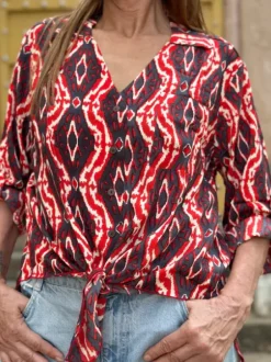 The TwoSisters Ibiza|Flamenco-Flamenco Rok & Blouse Rood