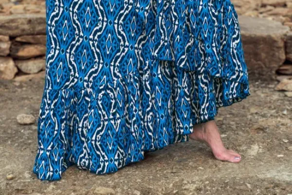 The TwoSisters Ibiza|Flamenco-Flamenco Rok Blauw