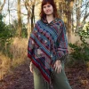 The TwoSisters Plus Size-Fleece Poncho