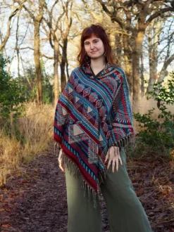 The TwoSisters Plus Size-Fleece Poncho