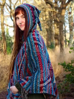 The TwoSisters Plus Size-Fleece Poncho