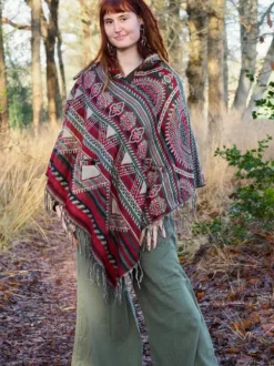 The TwoSisters Plus Size-Fleece Poncho