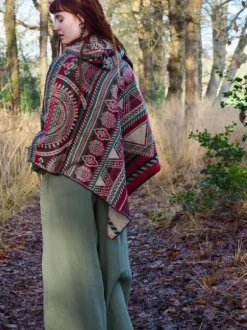 The TwoSisters Plus Size-Fleece Poncho
