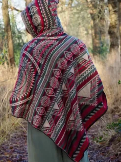 The TwoSisters Plus Size-Fleece Poncho