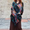 The TwoSisters Plus Size-Fleece Poncho