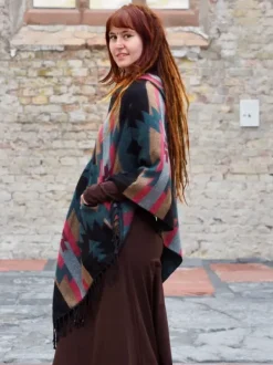 The TwoSisters Plus Size-Fleece Poncho