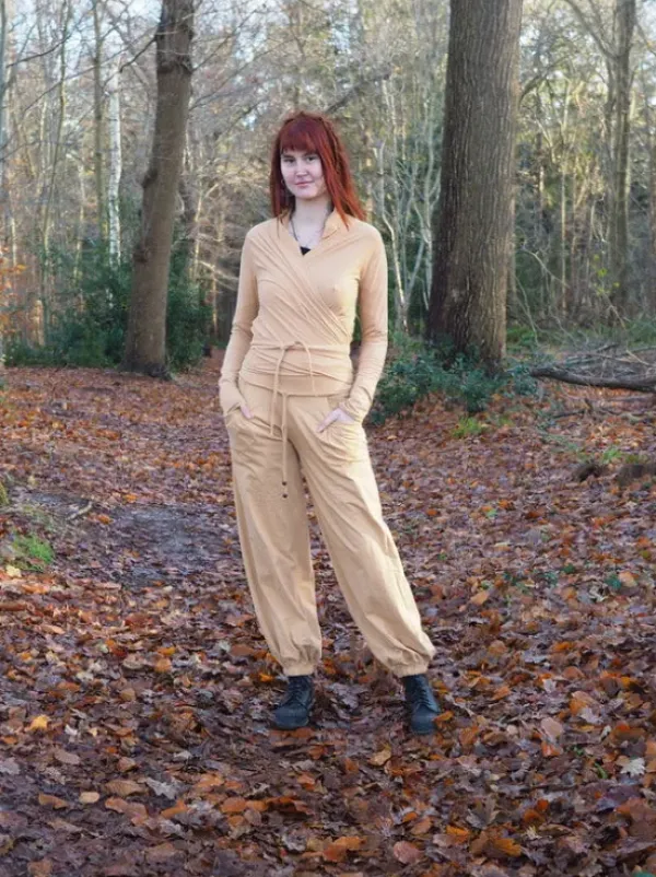 The TwoSisters Broeken|Broeken En Legging-Flow Pant Nude
