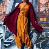 The TwoSisters Tops|Plus Size-Fly vest Marroon rood