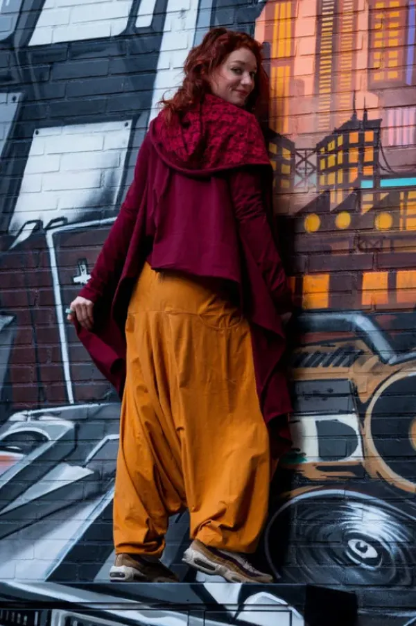 The TwoSisters Tops|Plus Size-Fly vest Marroon rood