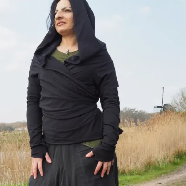 The TwoSisters Tops|Plus Size-Fly Vest Zwart