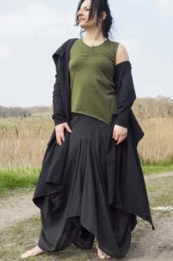 The TwoSisters Tops|Plus Size-Fly Vest Zwart