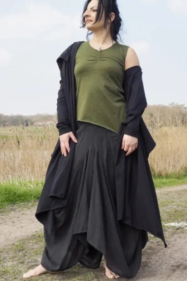 The TwoSisters Tops|Plus Size-Fly Vest Zwart