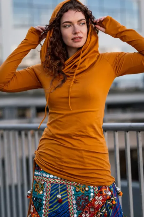 The TwoSisters Tops|Plus Size-Fortuna Tuniek Oranje