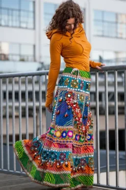 The TwoSisters Tops|Plus Size-Fortuna Tuniek Oranje
