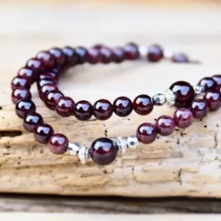 The TwoSisters Kettingen|Buddhist Malas-Garnet Buddha Mala