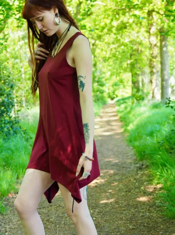The TwoSisters Tops|Plus Size-Great Top Marroon Rood