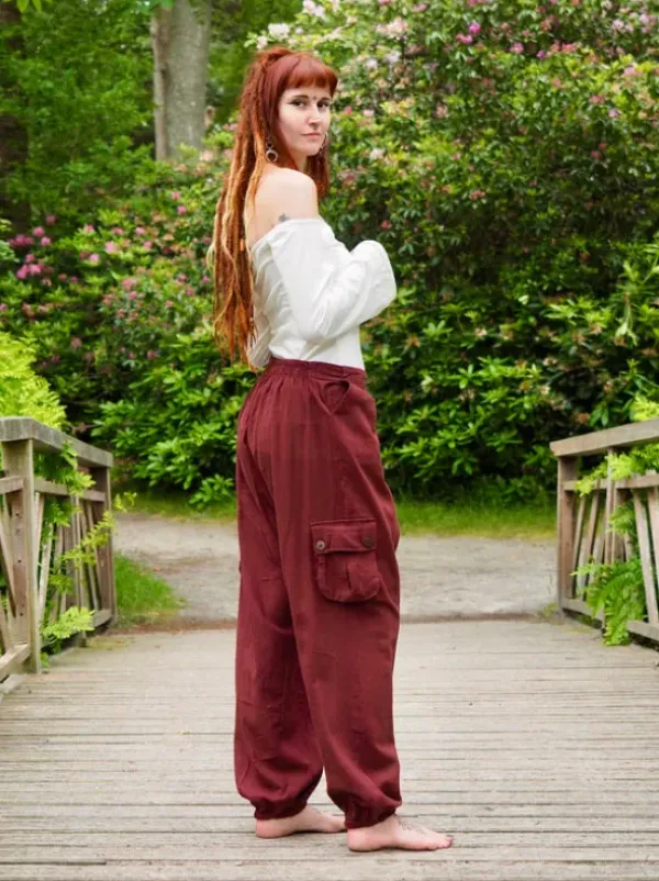 The TwoSisters Broeken|Broeken En Legging-Harem broek Warm Bruin