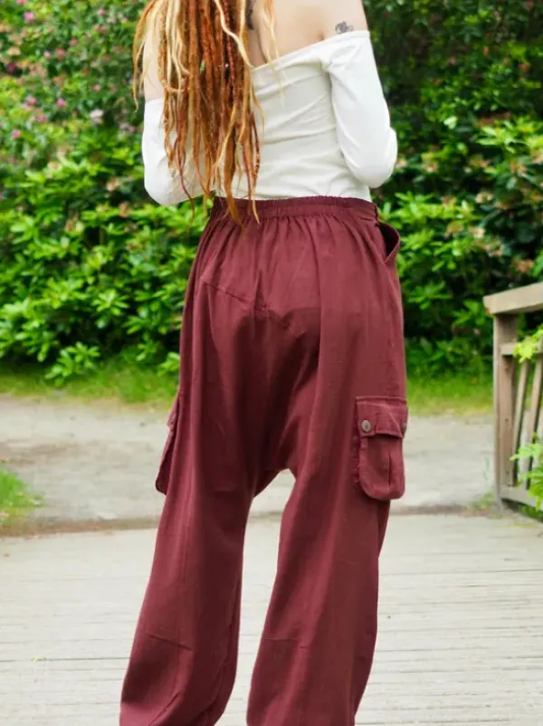 The TwoSisters Broeken|Broeken En Legging-Harem broek Warm Bruin