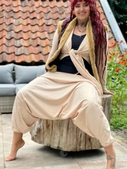 The TwoSisters Broeken|Broeken En Legging-Harmonia Harem Pant Desert Sand