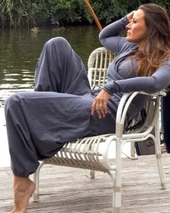 The TwoSisters Broeken|Broeken En Legging-Harmonia Harem Pant Grijs/Blue