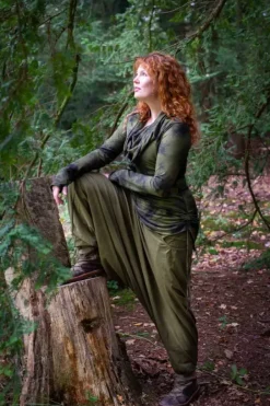 The TwoSisters Broeken|Broeken En Legging-Harmonia Harem Pant Groen