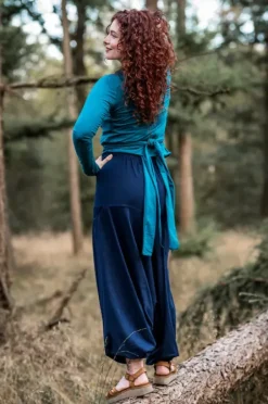 The TwoSisters Broeken|Broeken En Legging-Harmonia Harem Pant Marine
