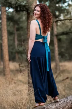 The TwoSisters Broeken|Broeken En Legging-Harmonia Harem Pant Marine