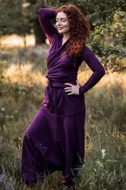 The TwoSisters Broeken|Broeken En Legging-Harmonia Harem Pant paars