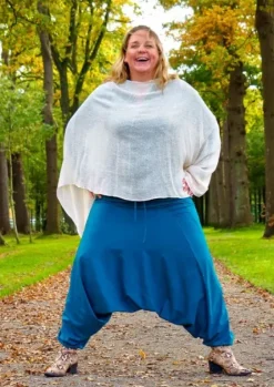 The TwoSisters Broeken|Broeken En Legging-Harmonia Harem Pant Petrol