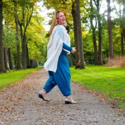 The TwoSisters Broeken|Broeken En Legging-Harmonia Harem Pant Petrol