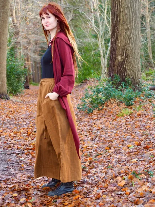 The TwoSisters Tops|Plus Size-Hooded Vest Sweater Marroon Rood