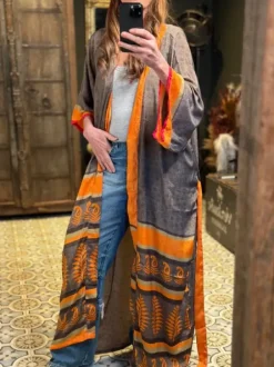 The TwoSisters Plus Size|Kimono Lang-Hope Kimono 258