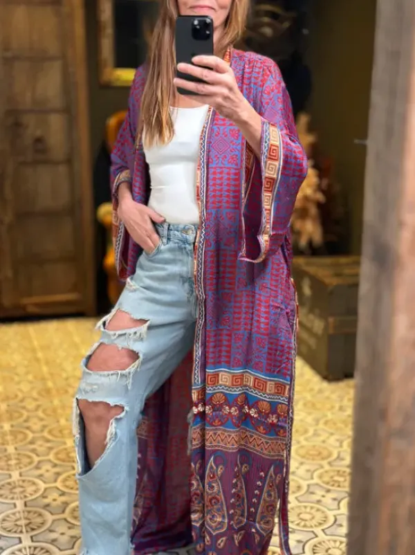 The TwoSisters Plus Size|Kimono Lang-Hope Kimono 313