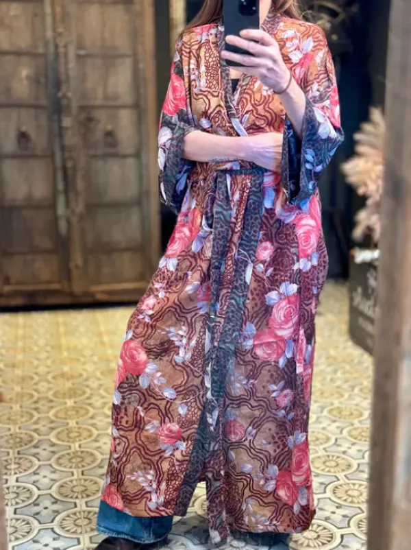 The TwoSisters Plus Size|Kimono Lang-Hope Kimono 240