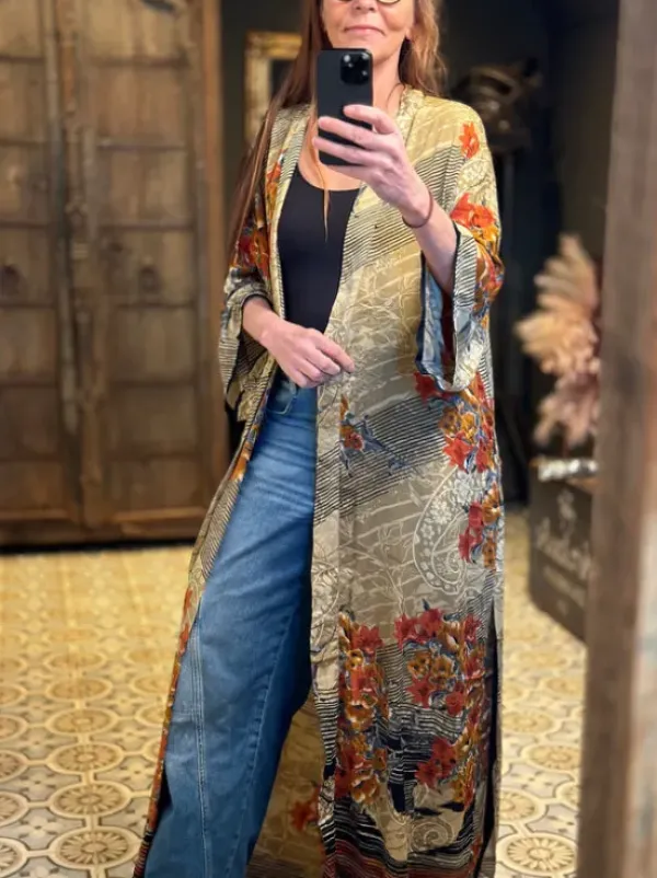 The TwoSisters Plus Size|Kimono Lang-Hope Kimono 243