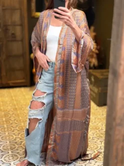 The TwoSisters Plus Size|Kimono Lang-Hope Kimono 286