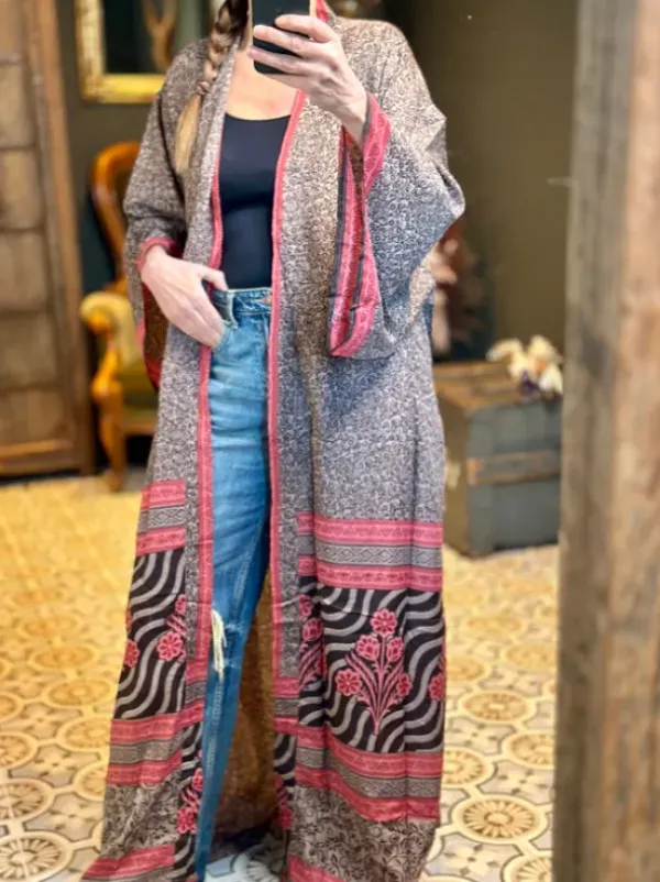 The TwoSisters Plus Size|Kimono Lang-Hope Kimono 517 XXL