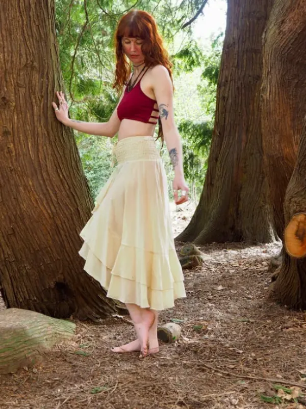The TwoSisters Ibiza|Flamenco-Ibiza Flamenco Rok Ecru