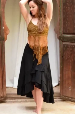 The TwoSisters Ibiza|Flamenco-Ibiza Flamenco Rok zwart
