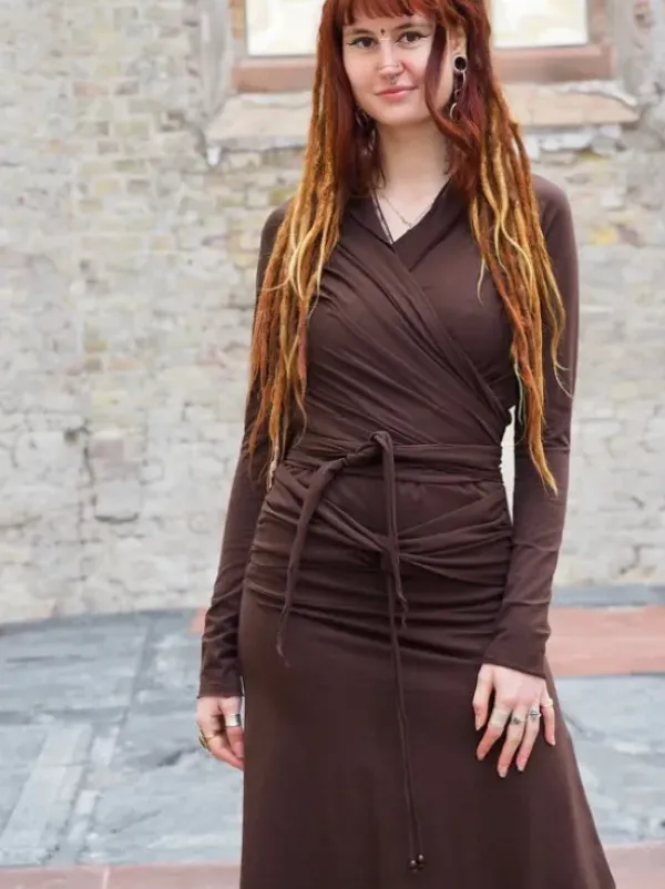 The TwoSisters Tops|Plus Size-Iris Top donkerbruin