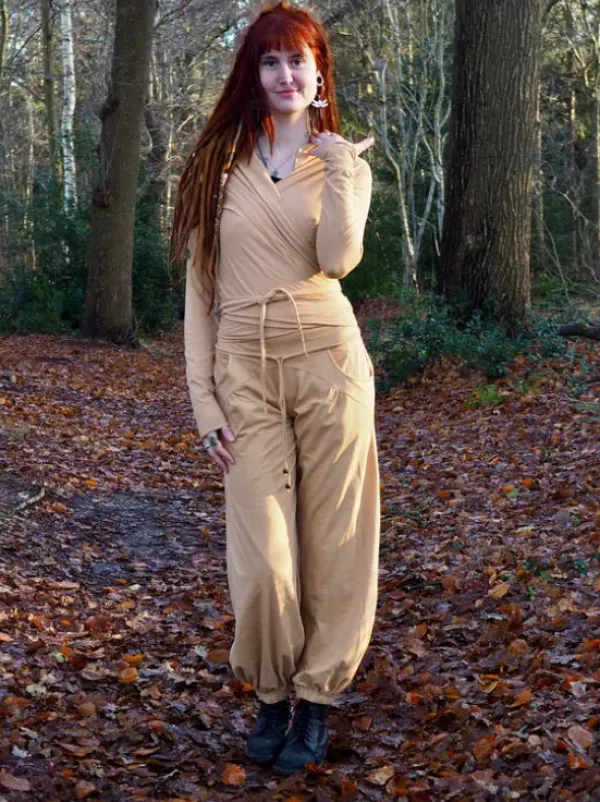 The TwoSisters Tops|Lange Mouw-Iris top Nude