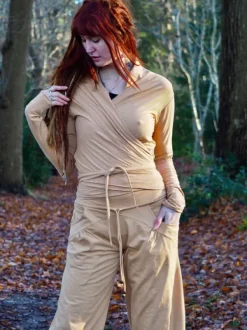 The TwoSisters Tops|Lange Mouw-Iris top Nude