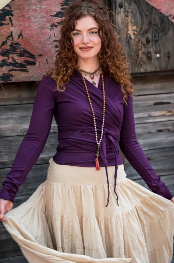 The TwoSisters Tops|Plus Size-Iris Top Paars