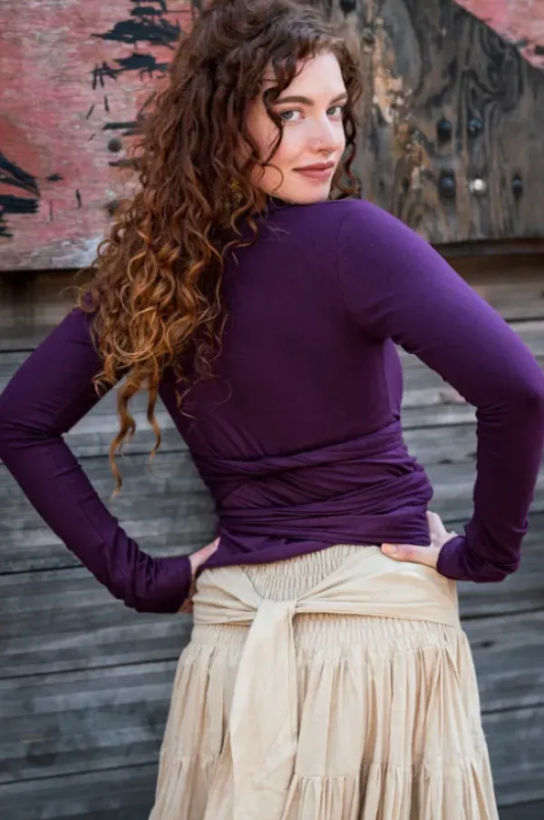 The TwoSisters Tops|Plus Size-Iris Top Paars