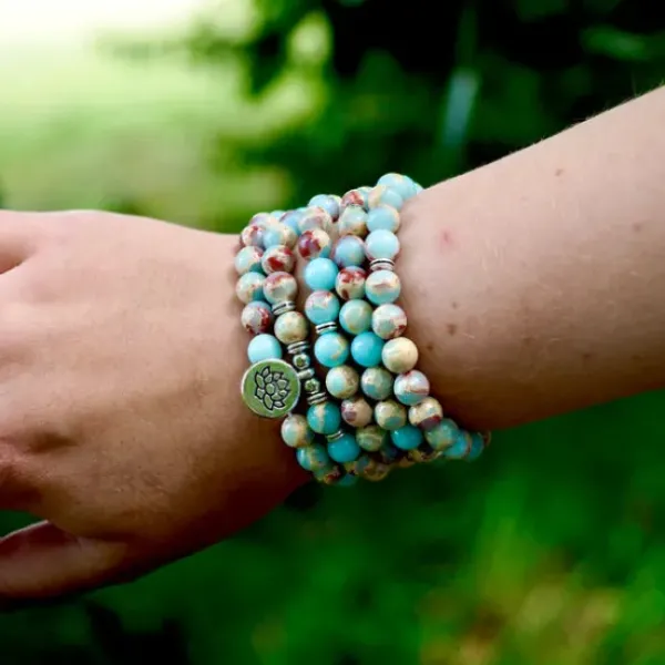 The TwoSisters Kettingen|Buddhist Malas-Jasper Mala