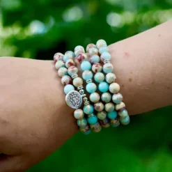 The TwoSisters Kettingen|Buddhist Malas-Jasper Mala