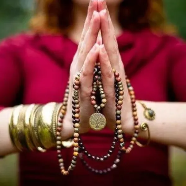 The TwoSisters Kettingen|Buddhist Malas-Jasper Tree of life Mala