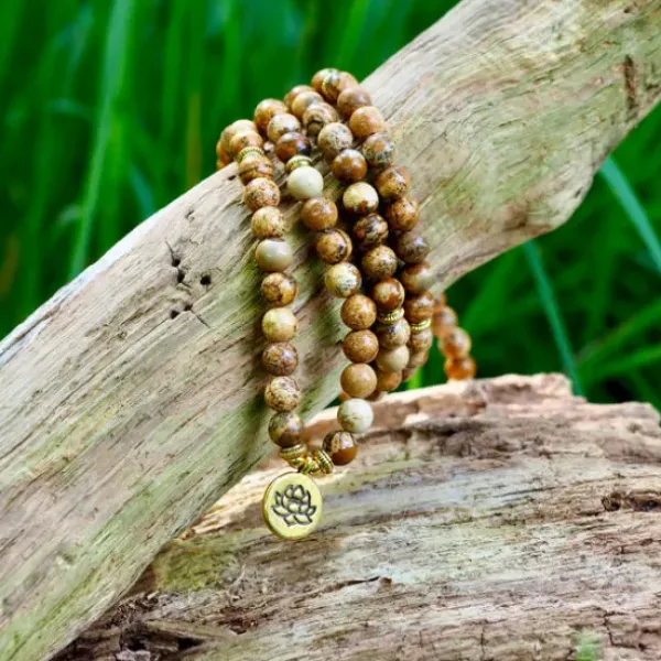 The TwoSisters Kettingen|Buddhist Malas-Jaspis Mala
